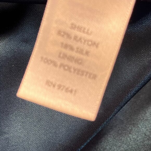 J.Jill Woman's Beautiful Teal Velvet/Valor Hooded Snap-Up Jacket Sz Med - Picture 7 of 10